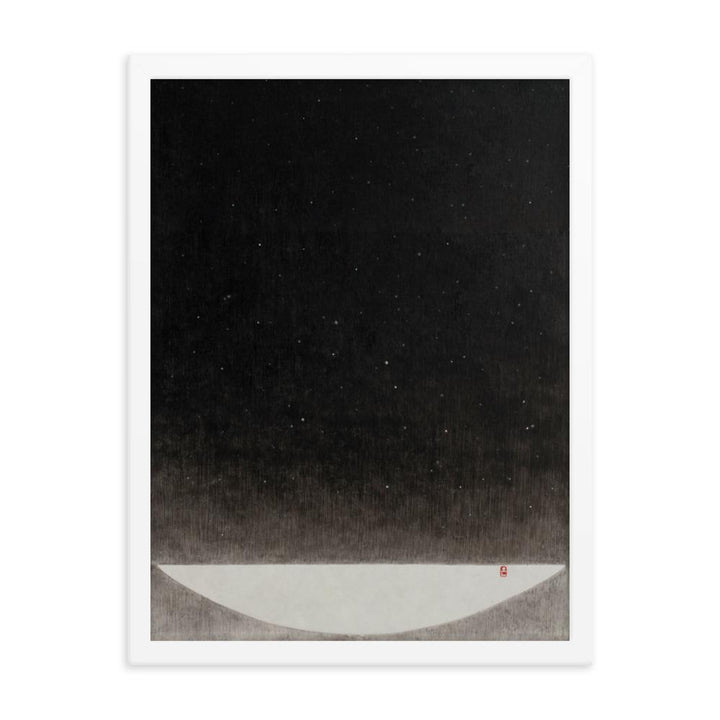 Füllung mit Licht 16 - Poster im Rahmen Weiß / 30x41 cm artlia