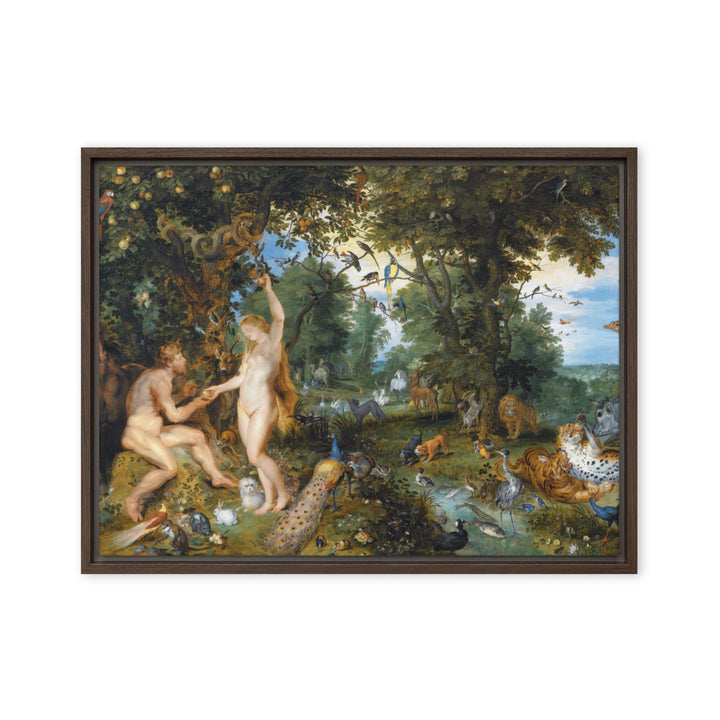 Garden of Eden - Leinwand 30x41 cm / dunkel braun artlia