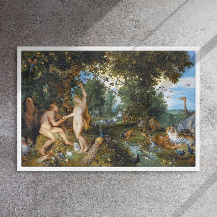 Garden of Eden - Leinwand 61x91 cm / weiß artlia