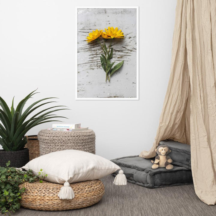 gelbe Blumen 6 - Poster artlia
