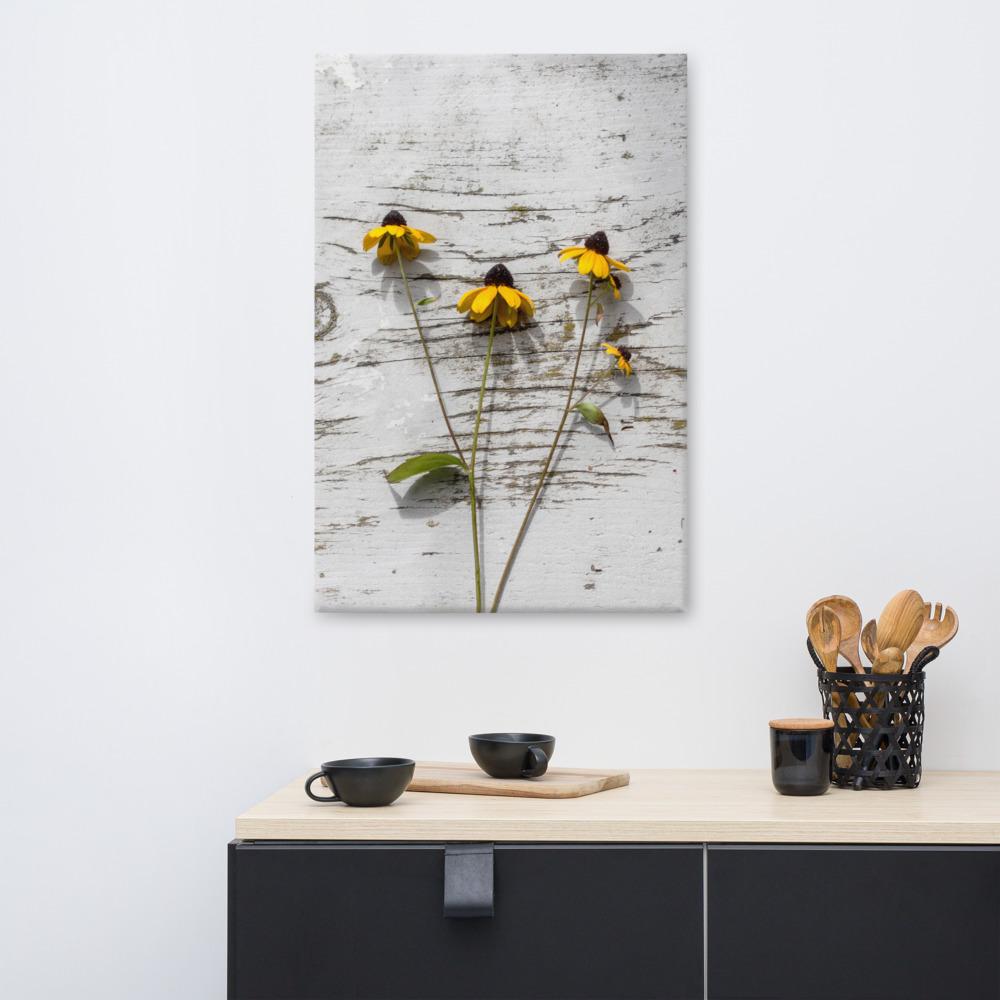gelbe Blumen 7 - Leinwand artlia