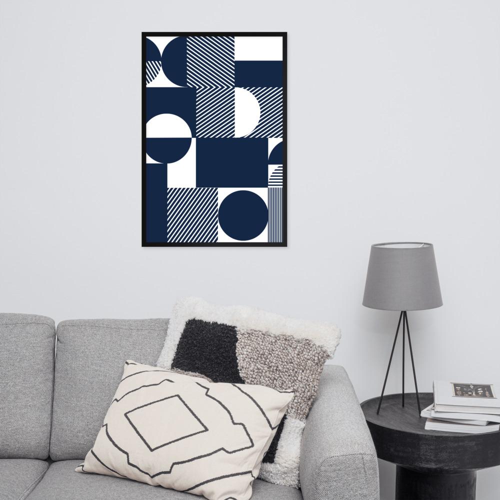 Geometric 48 - Poster im Rahmen artlia
