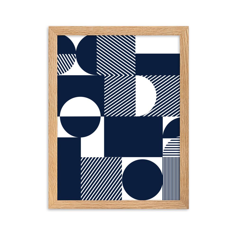 Geometric 48 - Poster im Rahmen Oak / 30×40 cm artlia