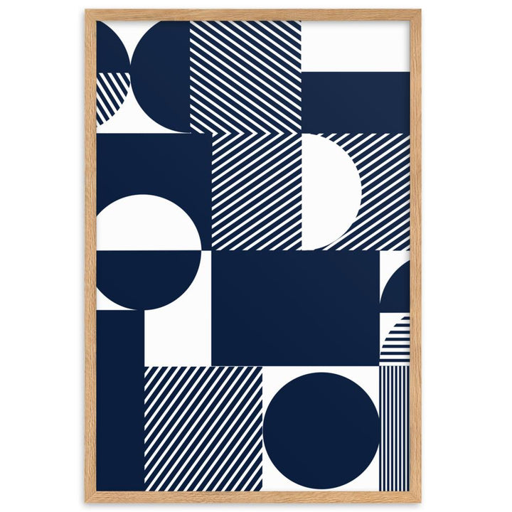 Geometric 48 - Poster im Rahmen Oak / 61×91 cm artlia