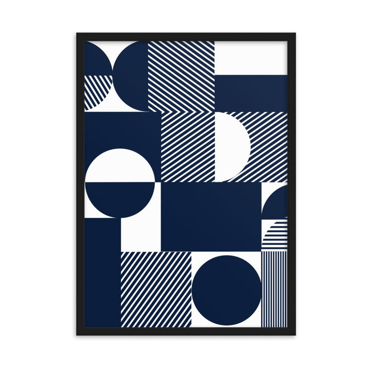 Geometric 48 - Poster im Rahmen Schwarz / 50×70 cm artlia