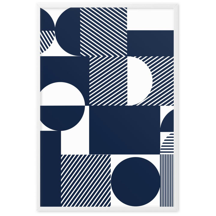 Geometric 48 - Poster im Rahmen Weiß / 61×91 cm artlia