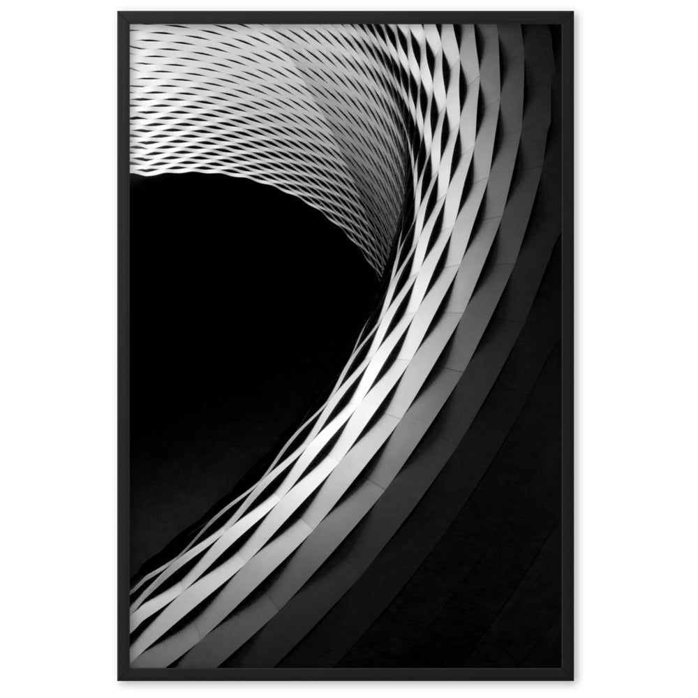 Geometric architecture 1 - Poster im Rahmen Schwarz / 61×91 cm artlia