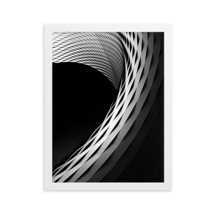Geometric architecture 1 - Poster im Rahmen Weiß / 30×40 cm artlia