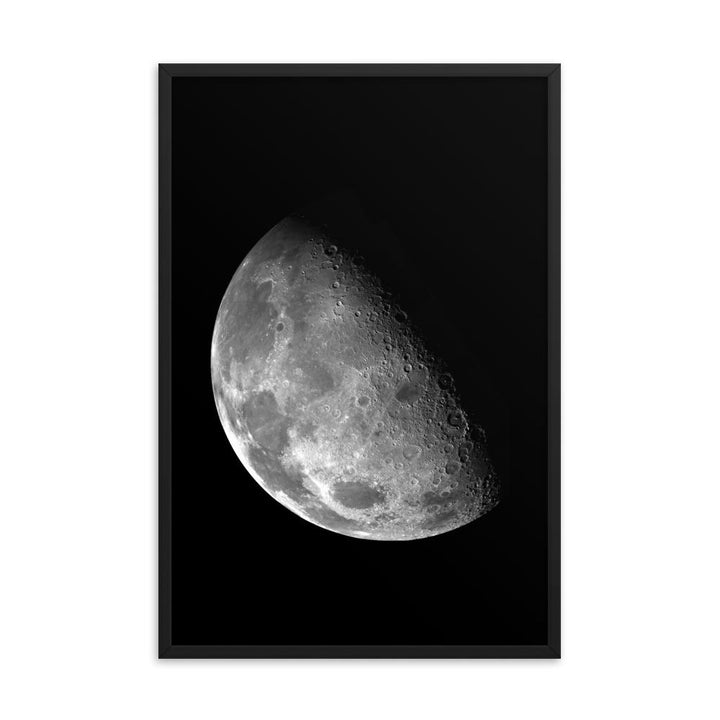 Halbmond von NASA - Poster im Rahmen schwarz / 61x91 cm artlia