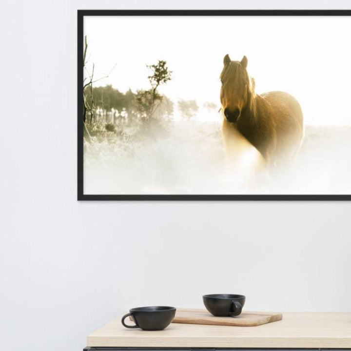 Pferd im Traum - Poster im Rahmen artlia