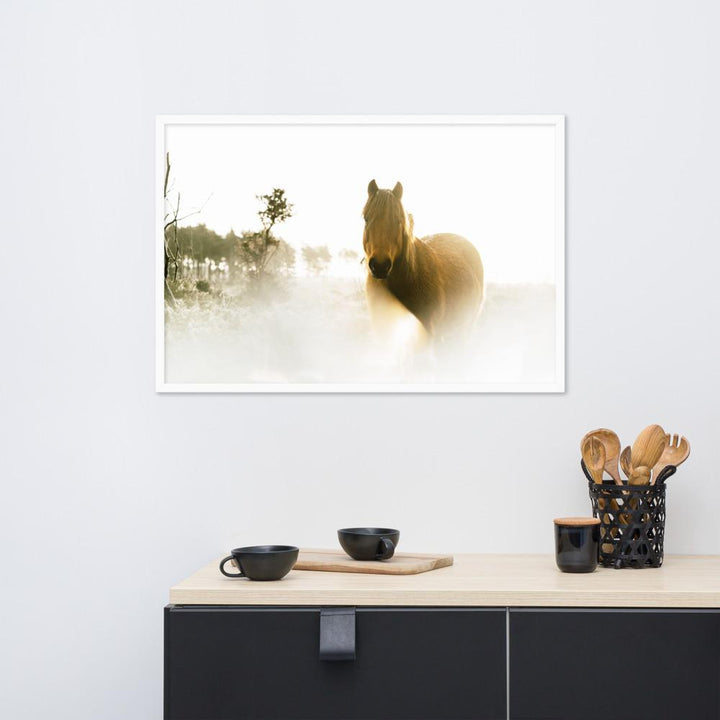 Pferd im Traum - Poster im Rahmen artlia