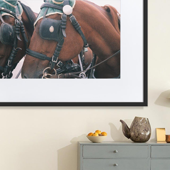 I love my job - Poster im Rahmen mit Passepartout artlia