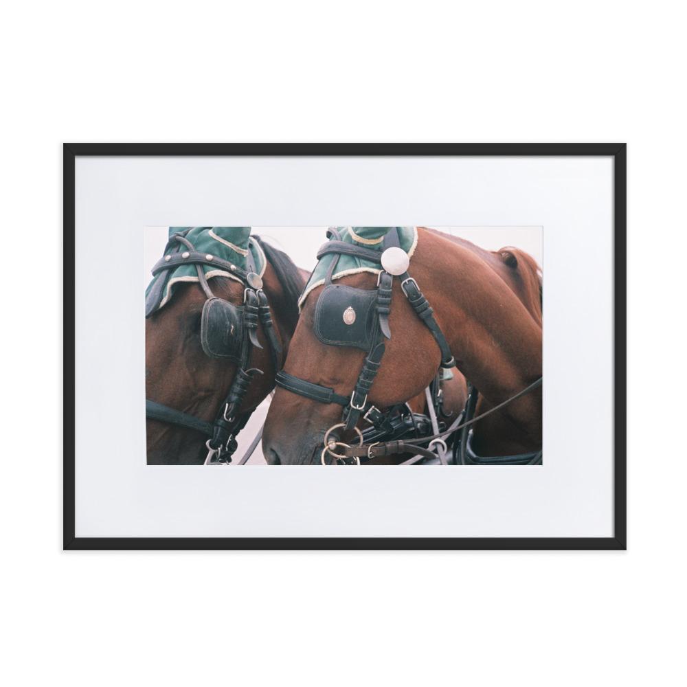 I love my job - Poster im Rahmen mit Passepartout schwarz / 50×70 cm artlia