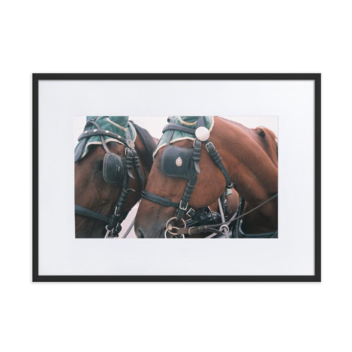 I love my job - Poster im Rahmen mit Passepartout schwarz / 50×70 cm artlia