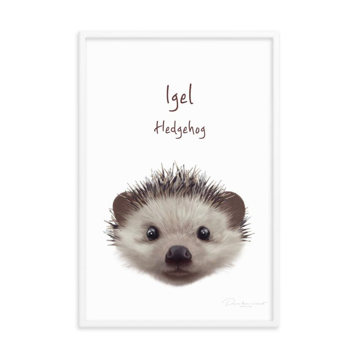 Igel - Tier Poster für Kinder artlia