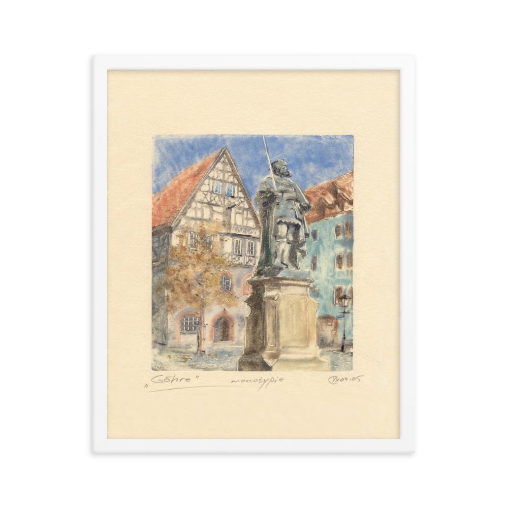 Jena Göhre - Poster im Rahmen weiß / 41x51 cm artlia