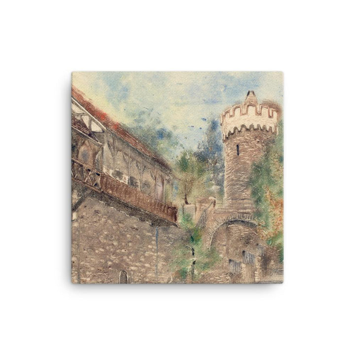 Jena Pulverturm - Leinwand 30x30 cm artlia