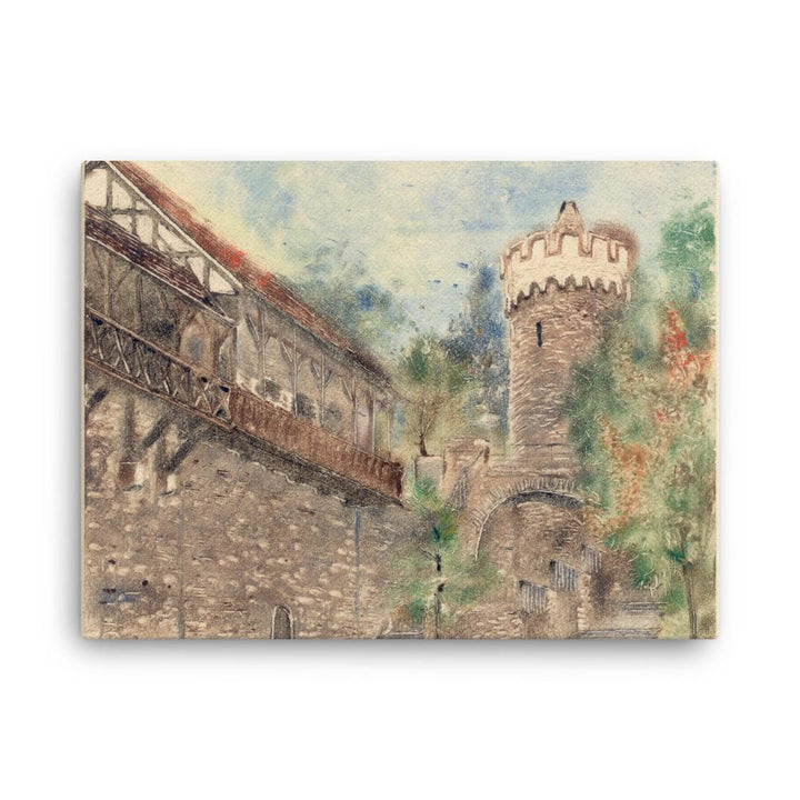 Jena Pulverturm - Leinwand 30x41 cm artlia