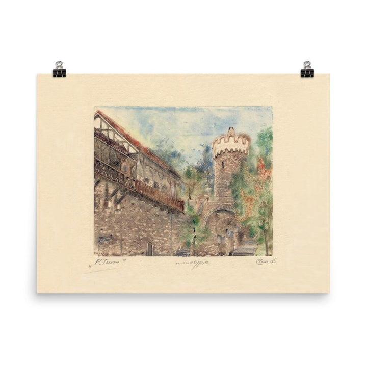 Jena Pulverturm - Poster 30x41 cm artlia