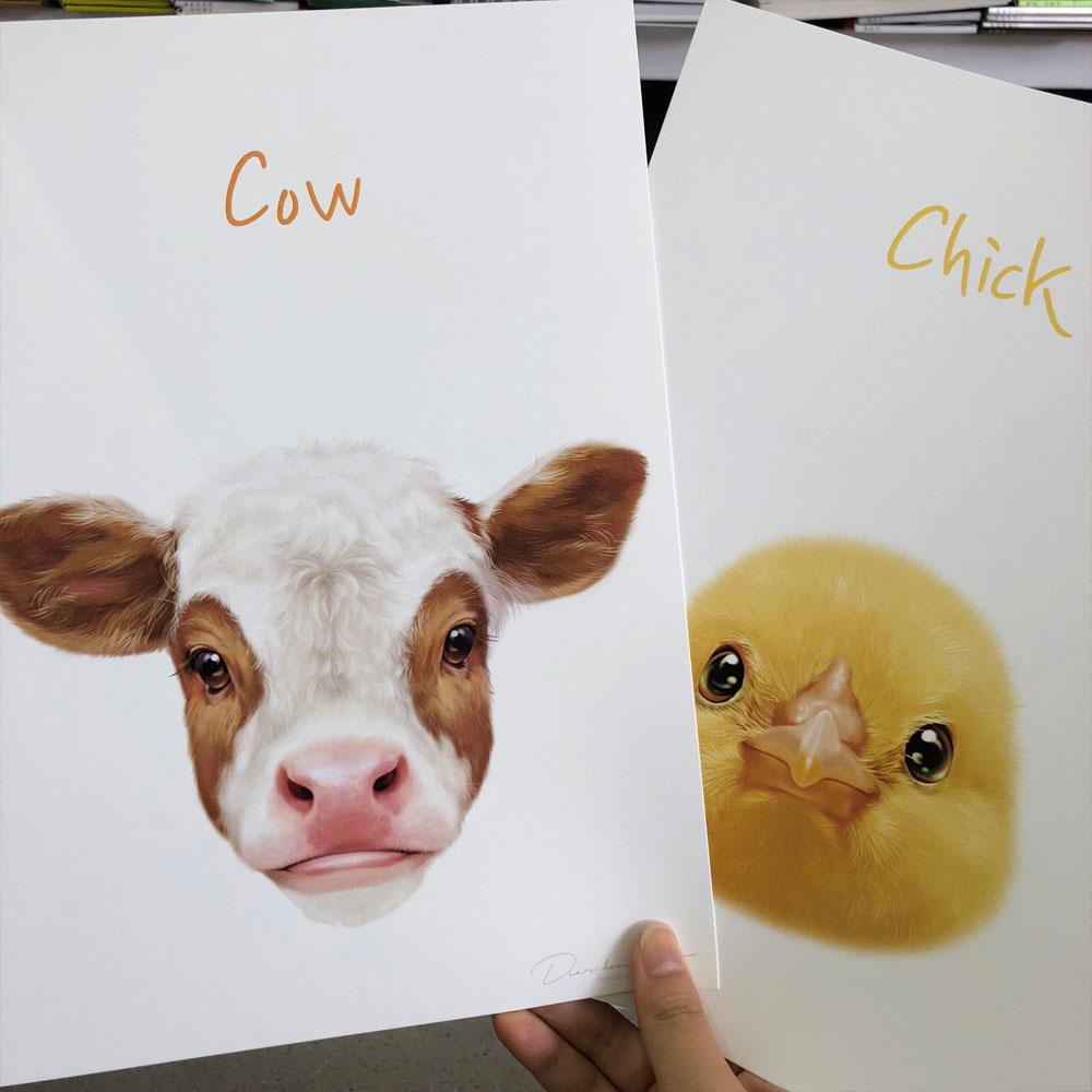 Kalb - Poster für Kinder artlia
