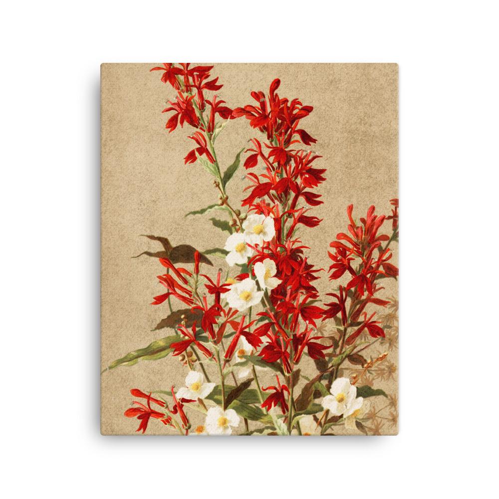 Kardinalsblumen - Leinwand 41x51 cm artlia