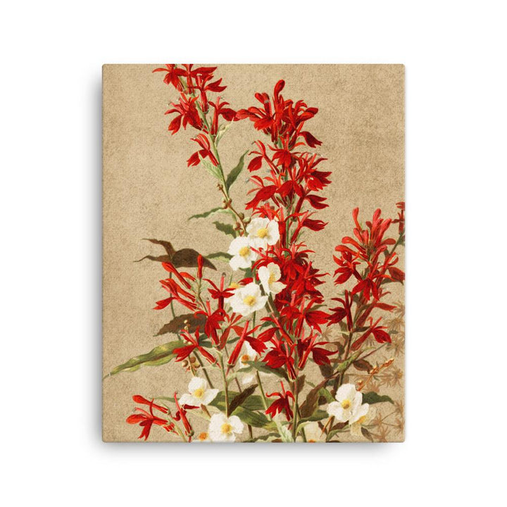 Kardinalsblumen - Leinwand 41x51 cm artlia