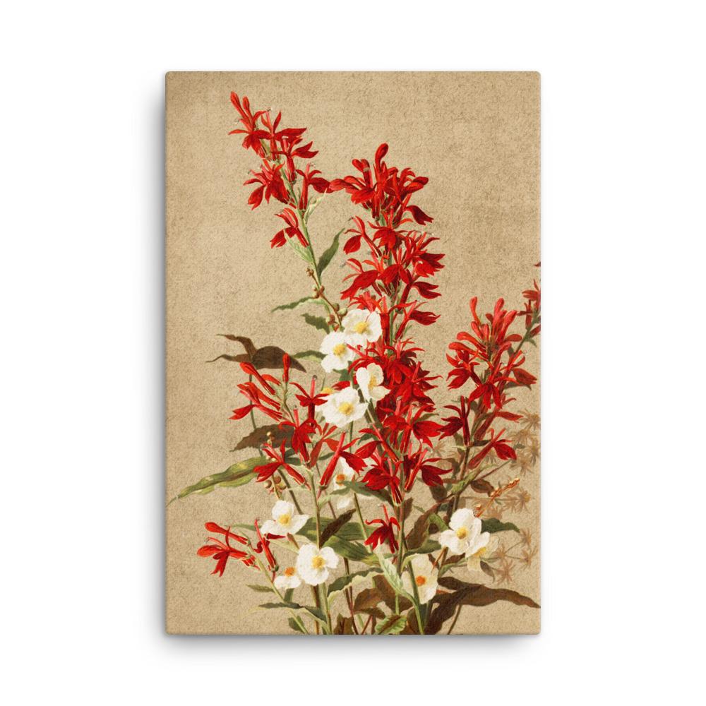 Kardinalsblumen - Leinwand 61x91 cm artlia