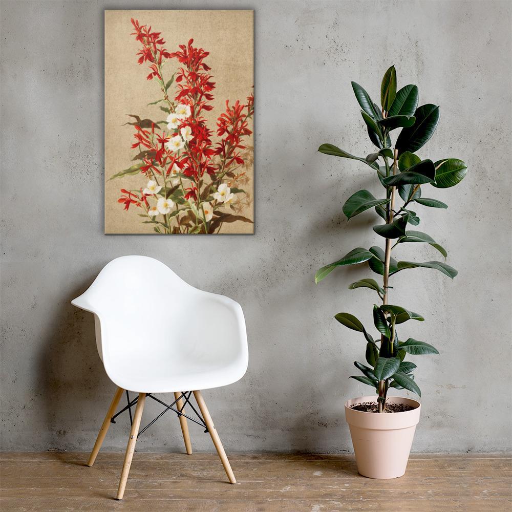 Kardinalsblumen - Leinwand artlia
