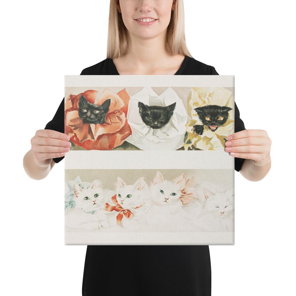 Katzen - Leinwand 41x41 cm artlia