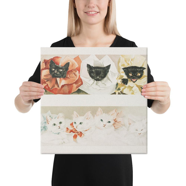 Katzen - Leinwand 41x41 cm artlia