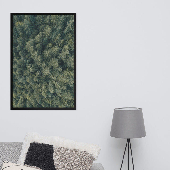 Kiefernwald Pine Forest - Poster im Rahmen artlia