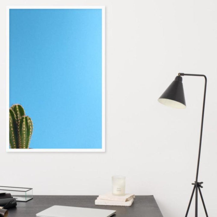 kleiner Kaktus - Poster im Rahmen artlia