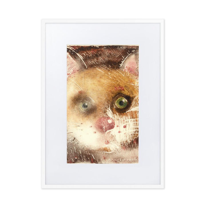 Ko-91 - Poster im Rahmen mit Passepartout weiß / 50×70 cm artlia