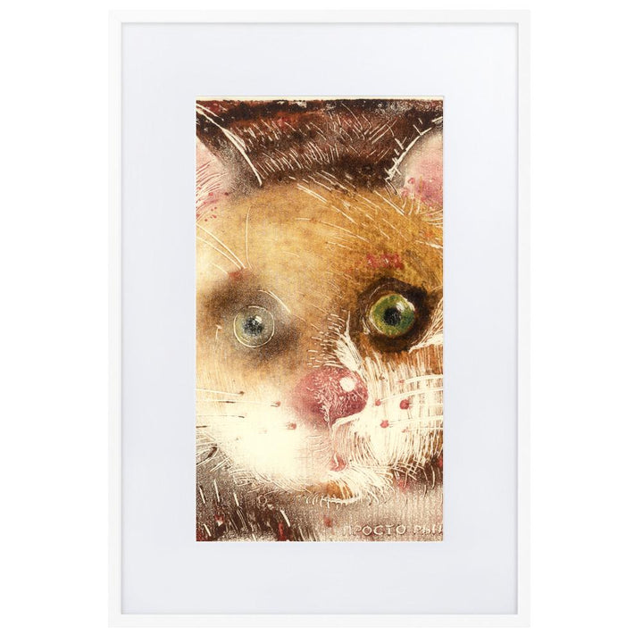 Ko-91 - Poster im Rahmen mit Passepartout weiß / 61×91 cm artlia