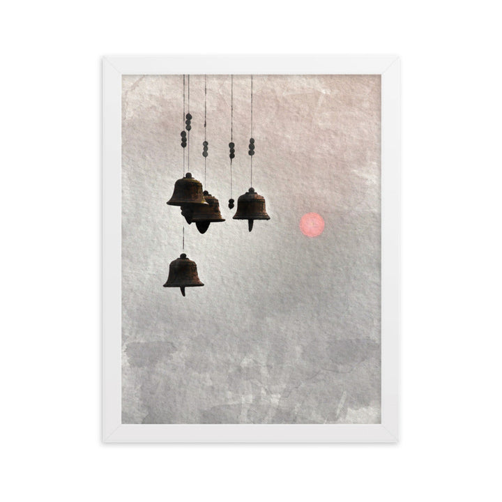 koreanische Windglocken - Poster im Rahmen Weiß / 30×40 cm artlia