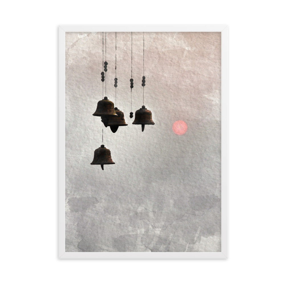 koreanische Windglocken - Poster im Rahmen Weiß / 50×70 cm artlia