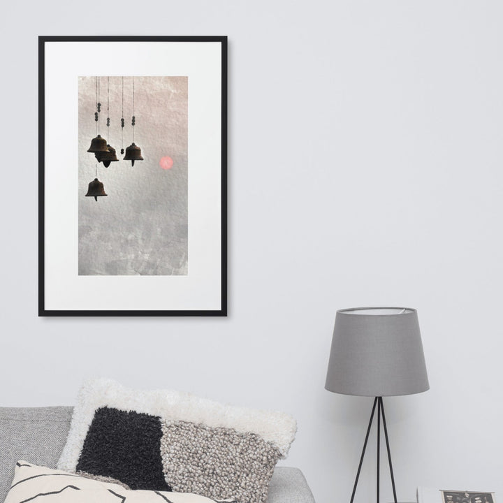 koreanische Windglocken - Poster im Rahmen mit Passepartout artlia