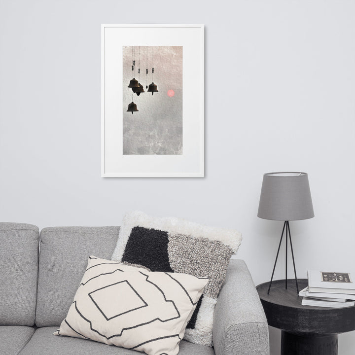koreanische Windglocken - Poster im Rahmen mit Passepartout artlia