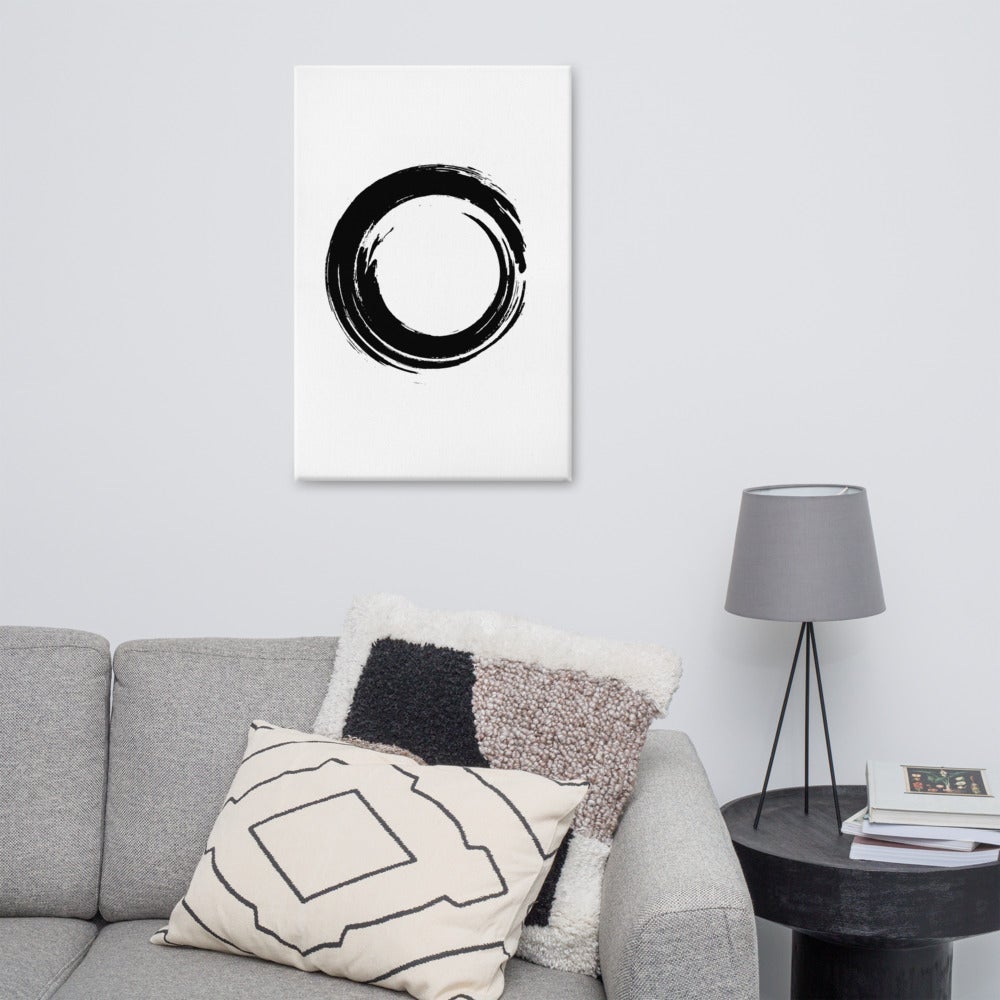 Koreanische Kaligraphie der Kreis - Leinwand artlia