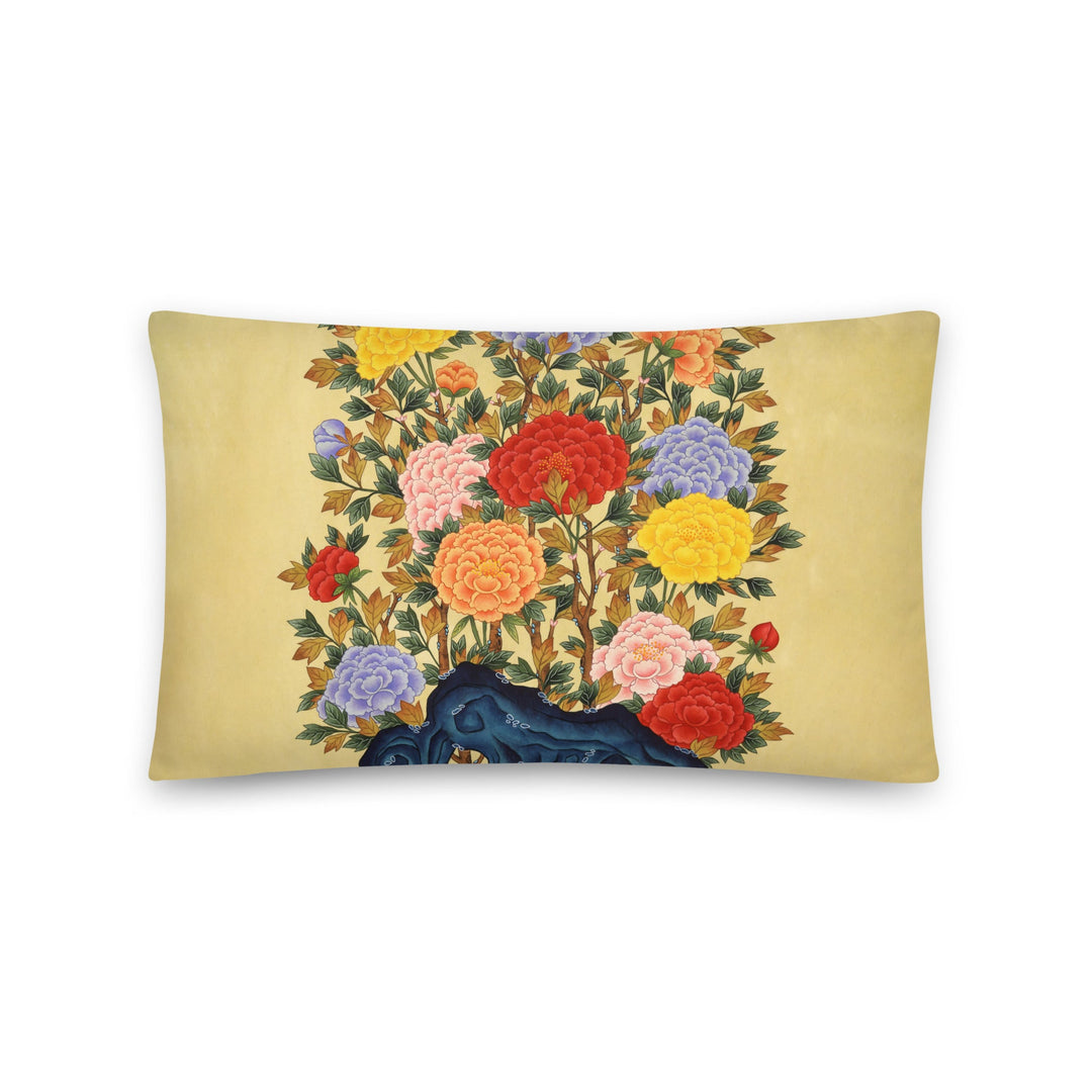 koreanische Pfingstrosen - Kissen 46x46 cm artlia
