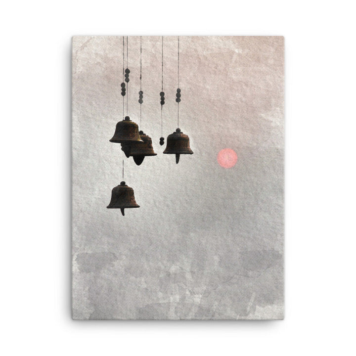 koreanische Windglocken - Leinwand 30x41 cm artlia