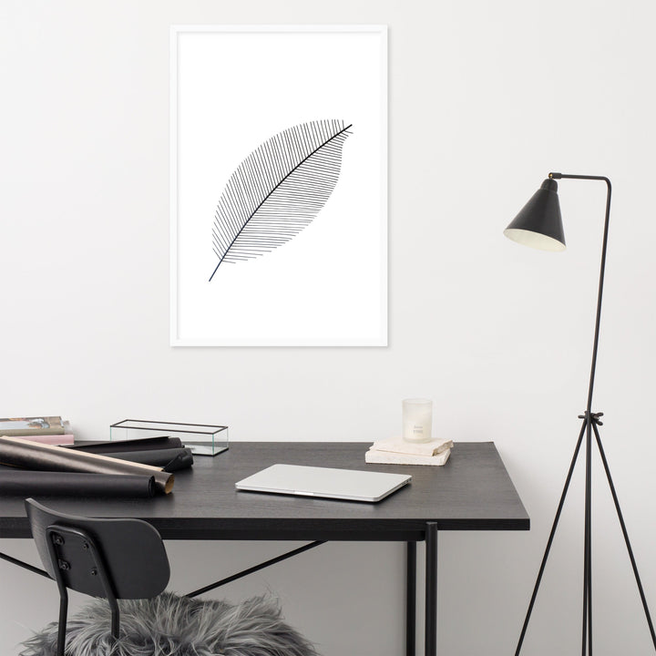 Leaf X Ray - Poster im Rahmen artlia