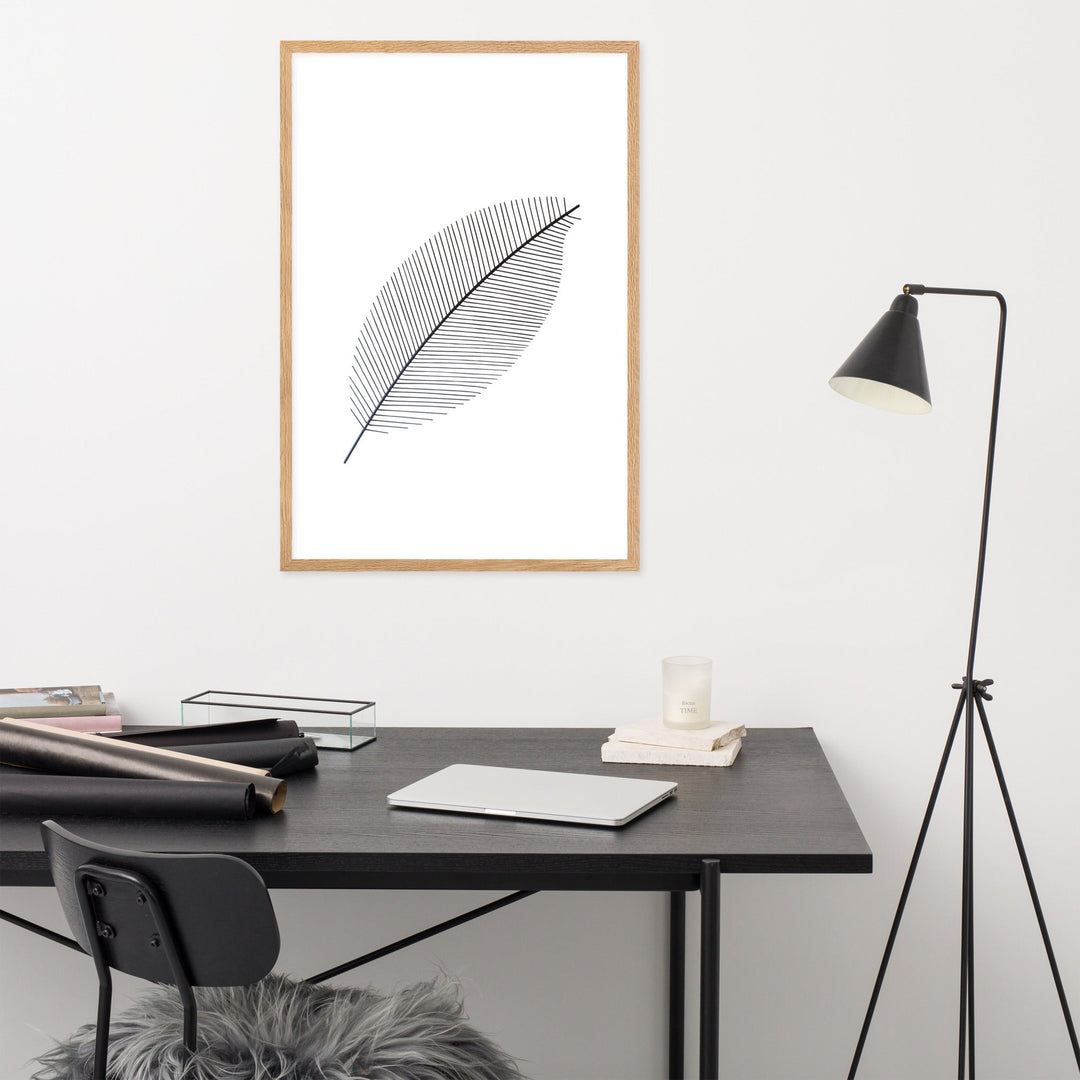 Leaf X Ray - Poster im Rahmen artlia