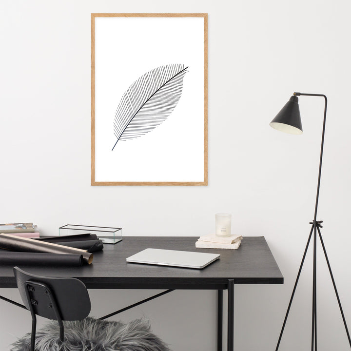 Leaf X Ray - Poster im Rahmen artlia