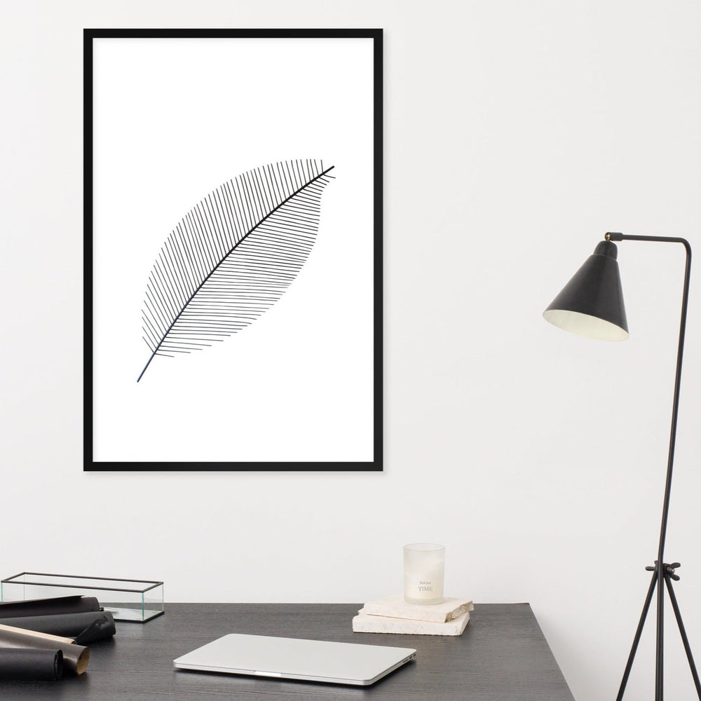 Leaf X Ray - Poster im Rahmen artlia