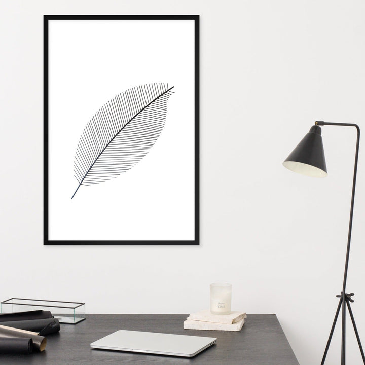Leaf X Ray - Poster im Rahmen artlia