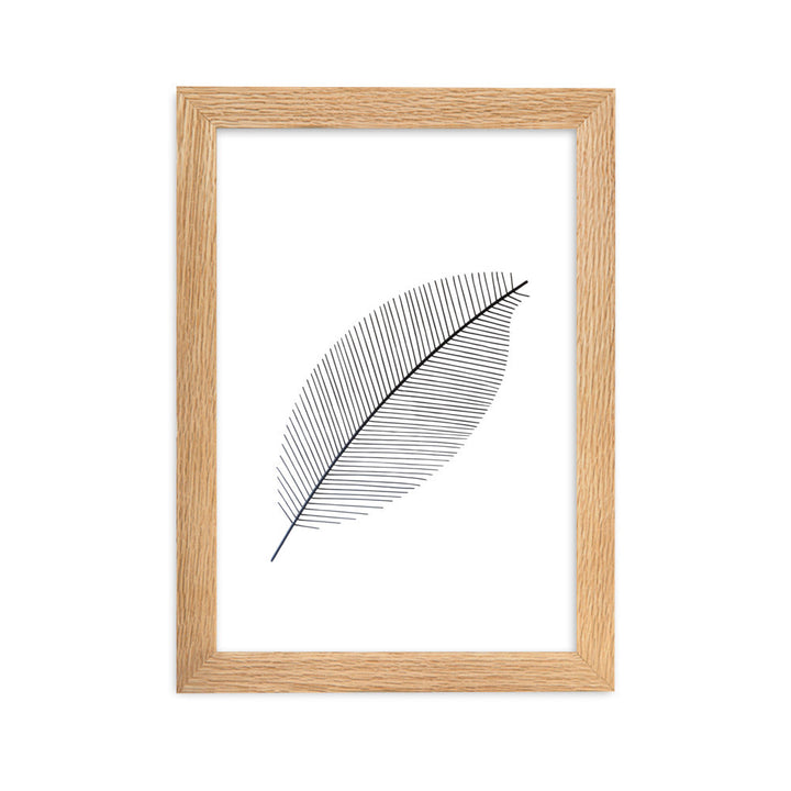 Leaf X Ray - Poster im Rahmen Oak / 21×30 cm artlia
