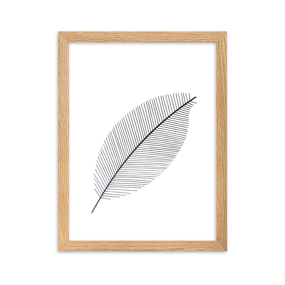 Leaf X Ray - Poster im Rahmen Oak / 30×40 cm artlia