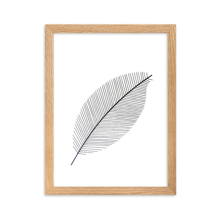 Leaf X Ray - Poster im Rahmen Oak / 30×40 cm artlia