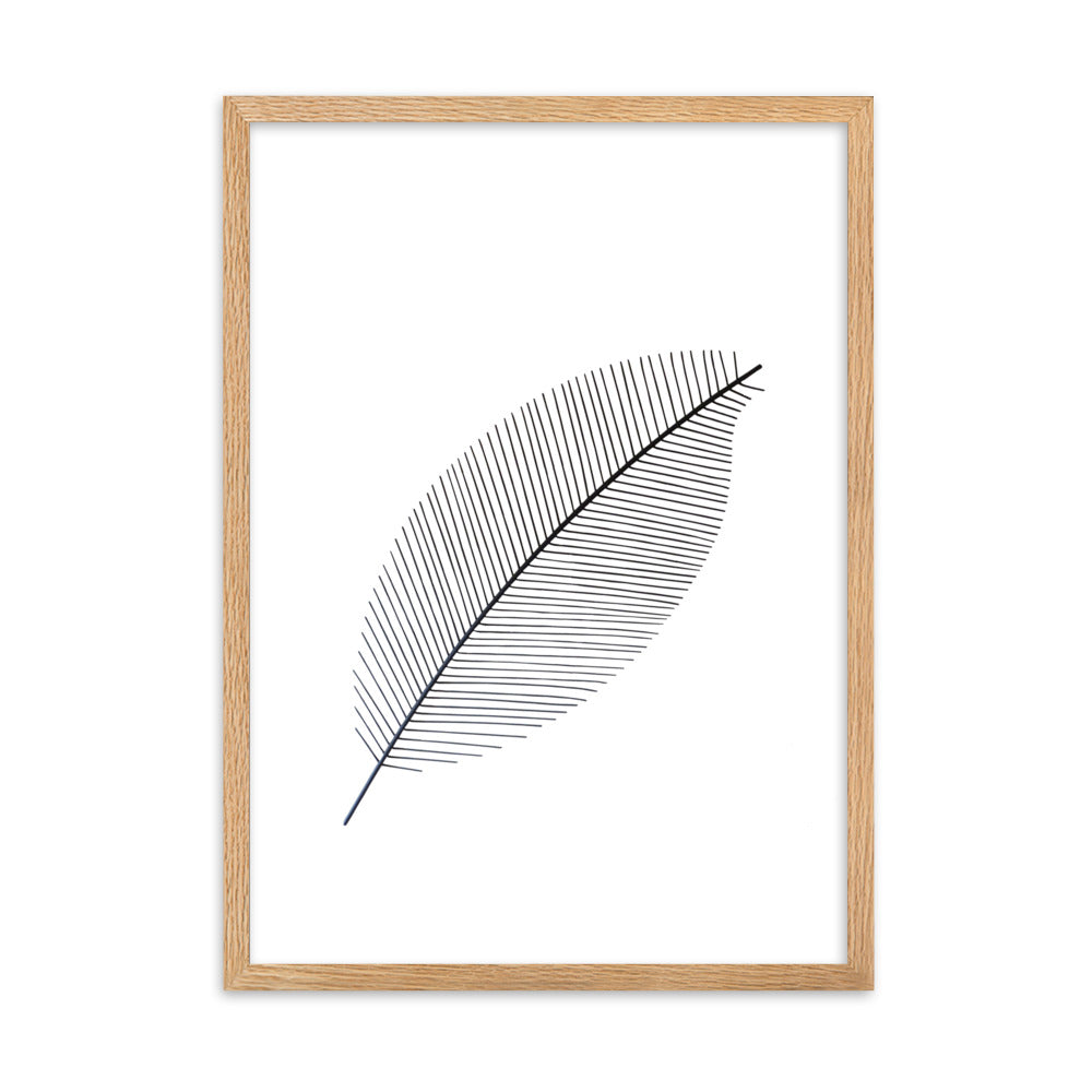 Leaf X Ray - Poster im Rahmen Oak / 50×70 cm artlia